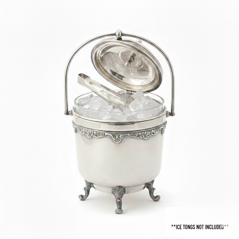 Vintage Sheridan EPS‎ Silver Plated Ice Bucket - Victorian Claw Feet Style - Picture 3 of 14
